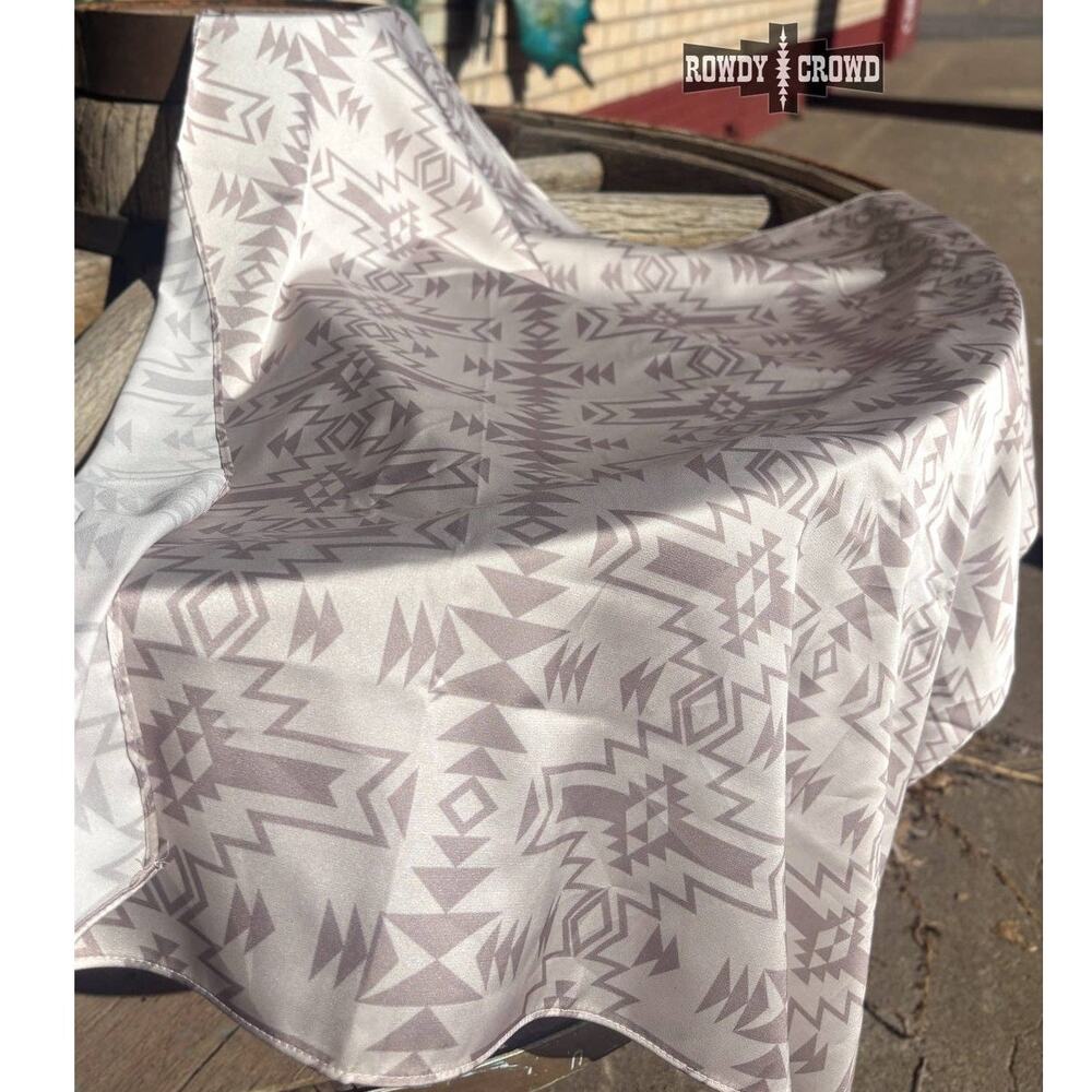 Small Go Round Western Southwestern Wild Rag Scarf Accent